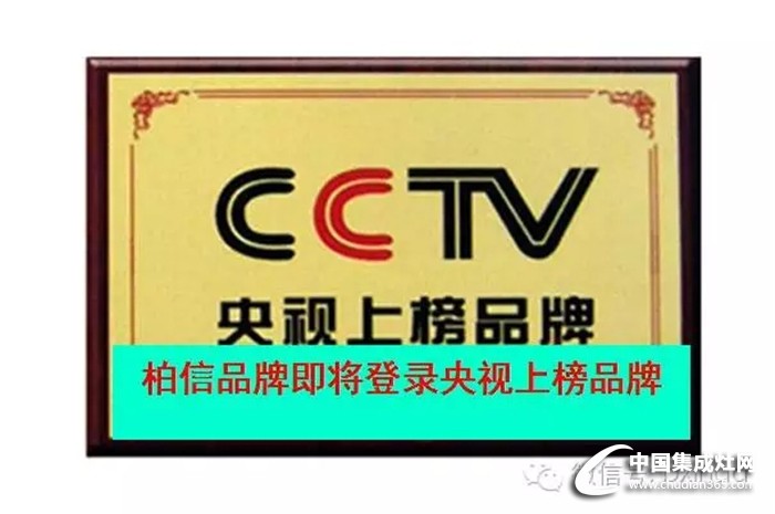 柏信即將登錄央視上榜品牌，走向成功之路