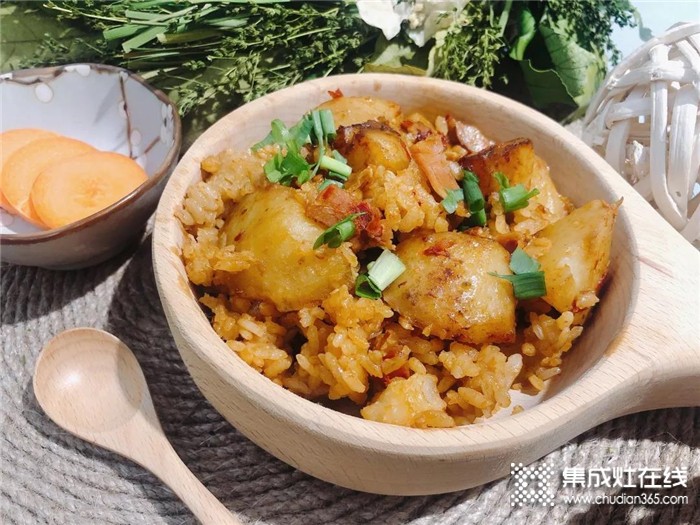 火星人集成灶X7Z土豆燜飯，懶人蒸飯一鍋端！