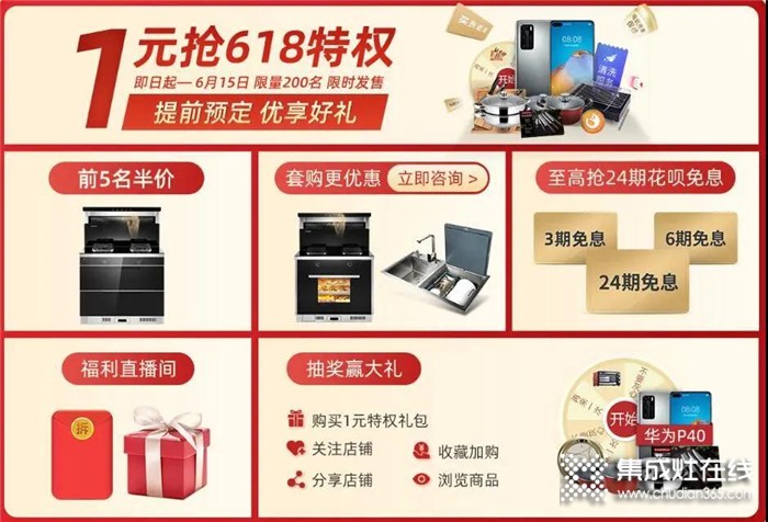 森歌年中鉅惠，618大放價，精品低至5780元，還有華為P40手機、掃地機等禮品等你帶回家