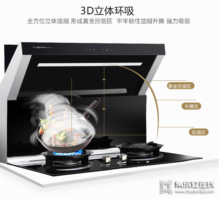 博凈分體式集成灶，降低廚房溫度，增加下廚風(fēng)度