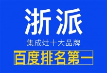 【欣邦今日推薦品牌】浙派集成灶，首選品